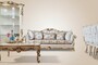 Pomp��s by Casa Padrino Luxus Barock Couchtisch Provence Beige / Wei� / Gold - Pomp��ser Barockstil Wohnzimmertisch designed by Harald Gl��ckler