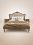 Pomp��s by Casa Padrino Luxus Barock Doppelbett Provence Grau / Antik Grau - Designed by Harald Gl��ckler