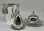 Pomp��s by Casa Padrino Luxus Barock Eierbecher mit Deckel Silber - designed by Harald Gl��ckler