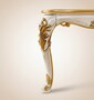 Pomp��s by Casa Padrino Luxus Barock Esstisch Provence Beige / Wei� / Gold - Pomp��ser Barockstil Esszimmertisch designed by Harald Gl��ckler