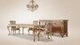 Pomp��s by Casa Padrino Luxus Barock Esstisch Provence Beige / Wei� / Gold - Pomp��ser Barockstil Esszimmertisch designed by Harald Gl��ckler
