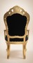 Pomp��s by Casa Padrino Luxus Barock Esszimmer Stuhl mit Armlehnen Schwarz / Gold - Pomp��ser Barock Stuhl designed by Harald Gl��ckler - Pomp��se Barock Esszimmer M�bel
