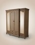 Pomp��s by Casa Padrino Luxus Barock Schlafzimmer Schrank Provence Braun / Grau - Designed by Harald Gl��ckler