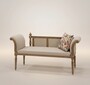 Pomp��s by Casa Padrino Luxus Barock Sitzbank Provence Grau / Braun 170 cm - Designed by Harald Gl��ckler