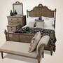 Pomp��s by Casa Padrino Luxus Barock Sitzbank Provence Grau / Braun 170 cm - Designed by Harald Gl��ckler