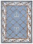 Pomp��s by Casa Padrino Luxus Barock Teppich Krone von Harald Gl��ckler Blau 200 x 300 cm