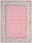 Pomp��s by Casa Padrino Luxus Barock Teppich Krone von Harald Gl��ckler Rosa / Wei� / Braun 200 x 300 cm
