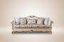 Pomp��s by Casa Padrino Luxus Barock Wohnzimmer Sofa Provence Wei� / Beige / Gold - Pomp��ses Barockstil Sofa designed by Harald Gl��ckler