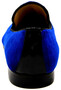 Pomp��s by Casa Padrino Luxus Samt Slipper Krone Royalblau / Gold - Verschiedene Schuhgr��en - designed by Harald Gl��ckler