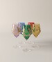 Pomp��s by Casa Padrino Luxus Weinglas Set Bunt  8,7 x H. 20,3 cm - Weingl�ser mit 24 Karat Vergoldung - Pomp��se Weingl�ser designed by Harald Gl��ckler