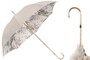 Regenschirm Damen Blumen Elfenbein - Handmade in Italy