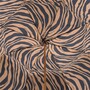 Regenschirm Damen Braunes Zebra - Manuelle �ffnung - 100% Polyester - Griff aus Acetat - Handmade in Italy