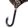Regenschirm Damen Braunes Zebra - Manuelle �ffnung - 100% Polyester - Griff aus Acetat - Handmade in Italy