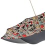 Regenschirm Damen Comics - Manuelle �ffnung - 100% Polyester - Griff aus Acetat - Handmade in Italy