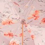 Regenschirm Damen Elfenbeinschirm mit rosa Bl�ten - Manuelle �ffnung - 100% Polyester - Griff mit Swarovski�-Kristallen - Handmade in Italy