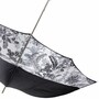Regenschirm Damen Fiori Neri - Manuelle �ffnung - 100% Polyester - Griff aus Acetat - Handmade in Italy