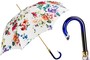 Regenschirm Damen Fr�hling - Automatische �ffnung - 100% Polyester - Griff aus Acetat - Handmade in Italy