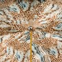 Regenschirm Damen Hellblauer Animalier Schirm, Doppelgewebe - Manuelle �ffnung - 100% Polyester - Griff aus Acetat - Handmade in Italy