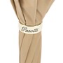 Regenschirm Damen Klassischer Beige - Manuelle �ffnung - 100% Polyester - Schmuck-Griff - Handmade in Italy