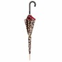 Regenschirm Damen Leopardo e Rose - Handmade in Italy