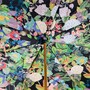 Regenschirm Damen Mazzolino - Manuelle �ffnung - 100% Polyester - Griff aus Acetat - Handmade in Italy