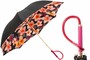 Regenschirm Damen Optical Flower - Manuelle �ffnung - 100% Polyester - Griff aus Acetat - Handmade in Italy