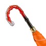 Regenschirm Damen Orange Pinselstriche - Automatische �ffnung - 100% Polyester - Griff aus Acetat - Handmade in Italy