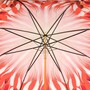 Regenschirm Damen Orange Pinselstriche - Automatische �ffnung - 100% Polyester - Griff aus Acetat - Handmade in Italy