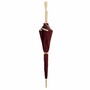Regenschirm Damen Paisley Burgund, Doppelgewebe - Manuelle �ffnung - 100% Polyester - Griff mit Swarovski�-Kristallen - Handmade in Italy