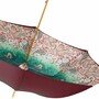 Regenschirm Damen Paisley Burgund, Doppelgewebe - Manuelle �ffnung - 100% Polyester - Griff mit Swarovski�-Kristallen - Handmade in Italy