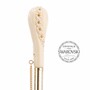 Regenschirm Damen Paisley Burgund, Doppelgewebe - Manuelle �ffnung - 100% Polyester - Griff mit Swarovski�-Kristallen - Handmade in Italy