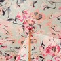 Regenschirm Damen Pink Ombre mit Blumen im Inneren - Manuelle �ffnung - 100% Polyester - Griff aus Acetat - Handmade in Italy