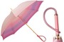 Regenschirm Damen Rosa Ombre - Manuelle �ffnung - 100% Polyester - Griff aus Acetat - Handmade in Italy