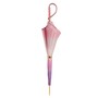 Regenschirm Damen Rosa Ombre - Manuelle �ffnung - 100% Polyester - Griff aus Acetat - Handmade in Italy