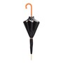 Regenschirm Damen Schmetterlingsschirm mit Orangefarbenem Ledergriff - Handmade in Italy