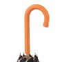 Regenschirm Damen Schmetterlingsschirm mit Orangefarbenem Ledergriff - Handmade in Italy