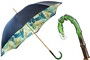 Regenschirm Damen Tropisch - Manuelle �ffnung - 100% Polyester - Griff aus Acetat - Handmade in Italy