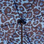 Regenschirm Damen mit Animal Print - Manuelle �ffnung - 100% Polyester - Griff aus Acetat - Handmade in Italy