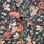 Regenschirm Damen mit Blumenmotiv - Manuelle �ffnung - 100% Polyester - Griff aus Acetat - Handmade in Italy