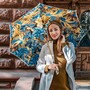 Regenschirm Damen mit Dschungel-Design, Doppelgewebe - Handmade in Italy