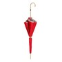 Regenschirm Damen mit Flecken in Rot, Doppelgewebe - Handmade in Italy