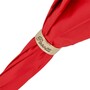 Regenschirm Damen mit Flecken in Rot, Doppelgewebe - Handmade in Italy