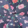 Regenschirm Damen mit Jeans und Blumenmuster - Handmade in Italy