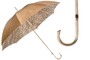 Regenschirm Damen mit Leopardenmuster, Doppelgewebe - Handmade in Italy