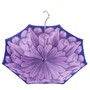 Regenschirm Damen mit Lila Dahlien, Doppelgewebe - Handmade in Italy