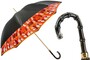 Regenschirm Damen mit Pinselstriche, Doppelgewebe - Manuelle �ffnung - 100% Polyester - Griff aus Acetat - Handmade in Italy