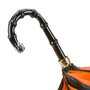 Regenschirm Damen mit Pinselstriche, Doppelgewebe - Manuelle �ffnung - 100% Polyester - Griff aus Acetat - Handmade in Italy