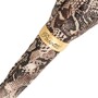 Regenschirm Damen mit Python-Print - Manuelle �ffnung - 100% Polyester - Griff aus Acetat - Handmade in Italy