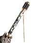 Regenschirm Damen mit Python-Print - Manuelle �ffnung - 100% Polyester - Griff aus Acetat - Handmade in Italy