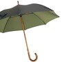Regenschirm Herren 142 0040-13 MC - Manuelle �ffnung - 100% Polyester - Einteiliger Griffschaft aus Ahorn mit Horndetail - Handmade in Italy